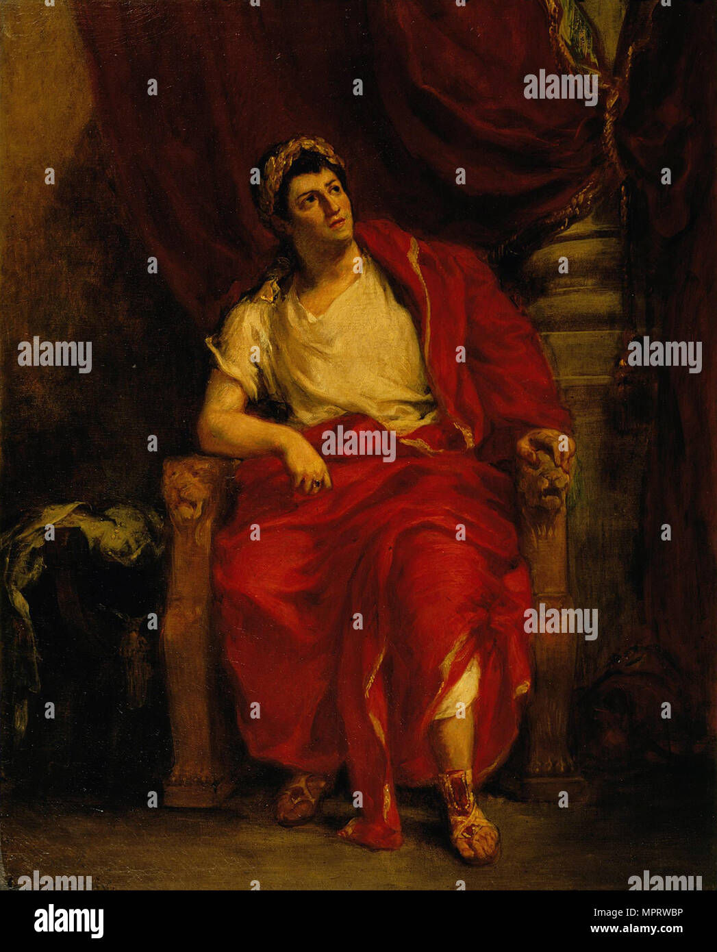 Der Schauspieler Talma wie Nero in Britannicus. Stockfoto