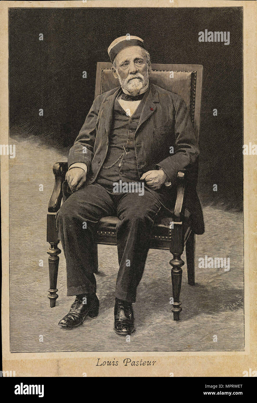 Porträt von Louis Pasteur (1822-1895). Stockfoto