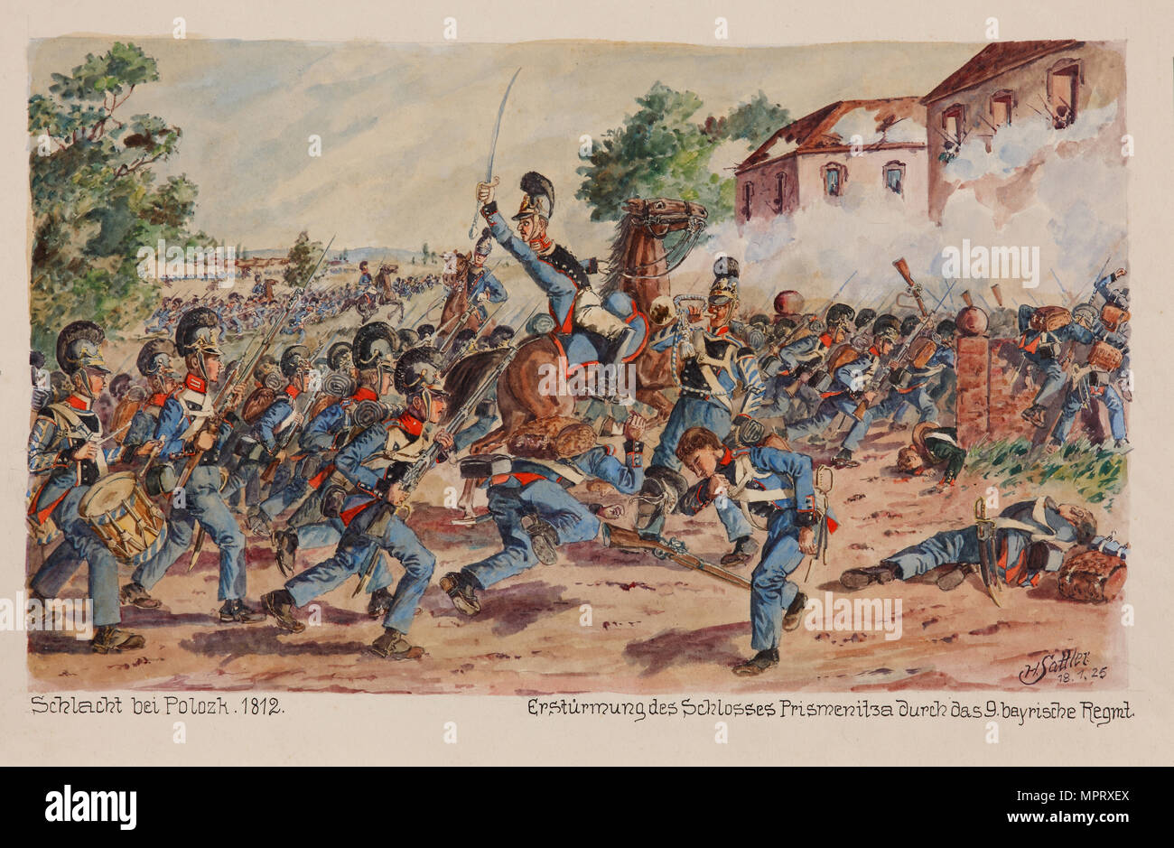 Die Schlacht von Polotsk Stockfotografie Alamy