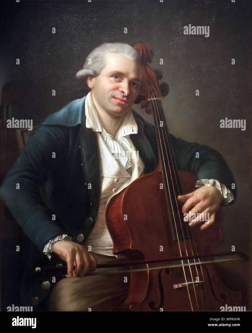 Porträt des Cellisten und Komponisten Jean Louis Duport (1749-1819). Stockfoto