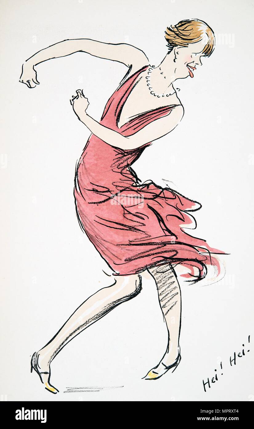 Tanzen Transvestit, von 'Weißen' Pub aufsitzt. 1927. Stockfoto