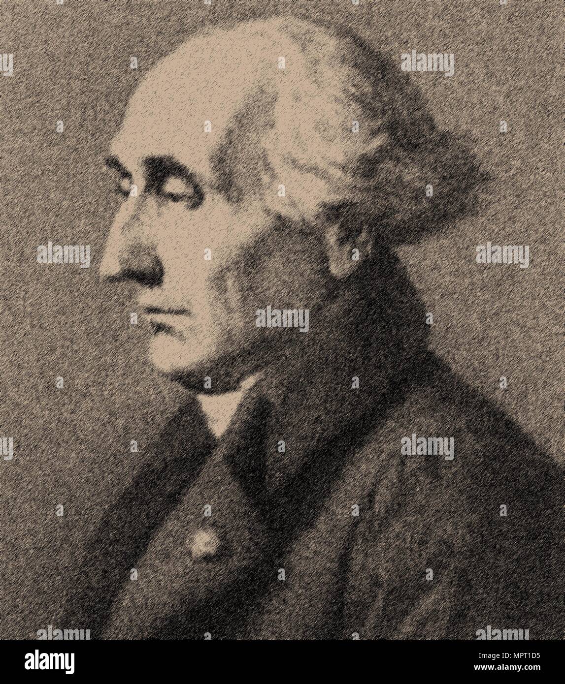 Portrait Der Mathematiker Joseph-Louis Lagrange (1736-1813). Stockfoto