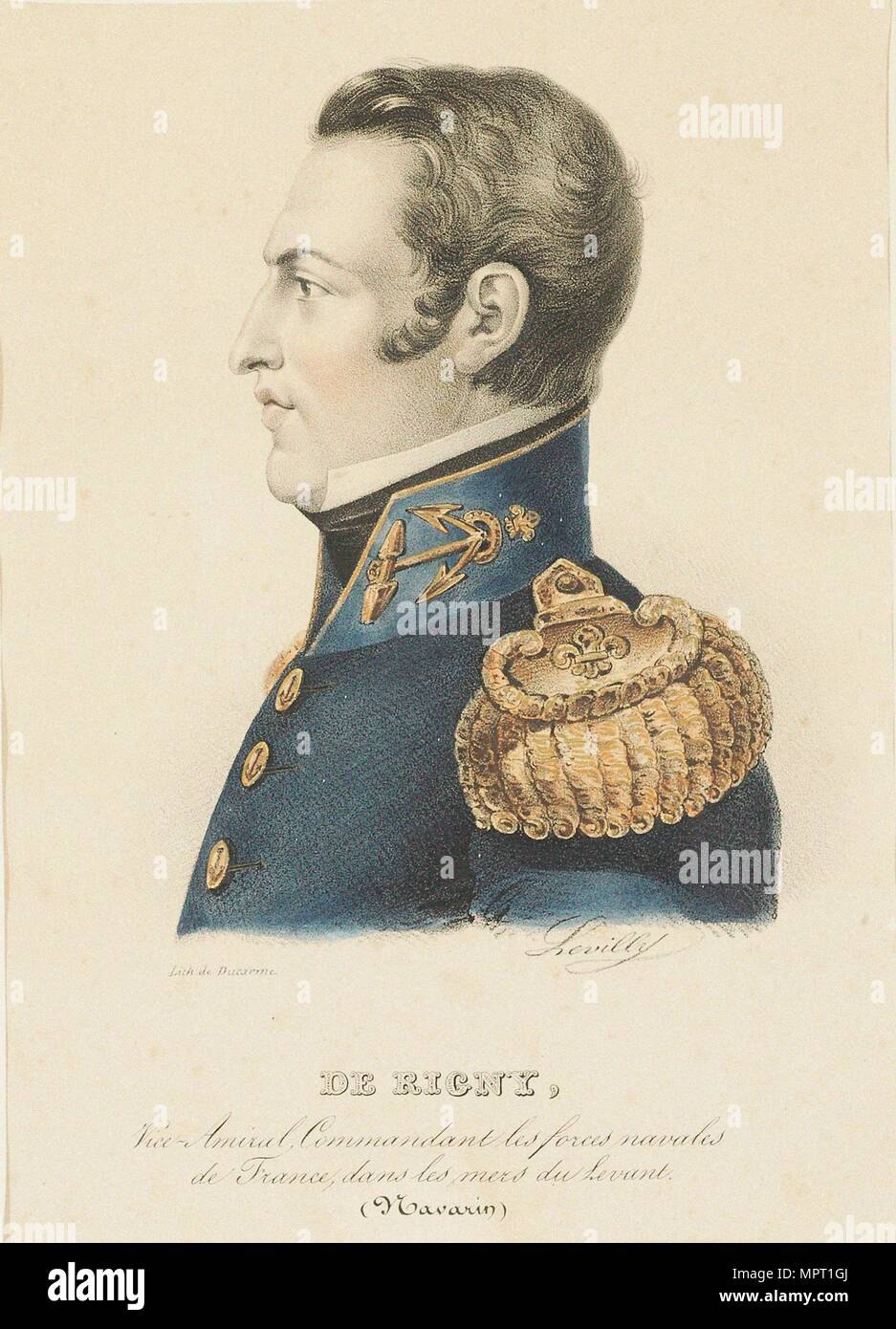 Henri Comte de Rigny (1782-1835), 1830. Stockfoto