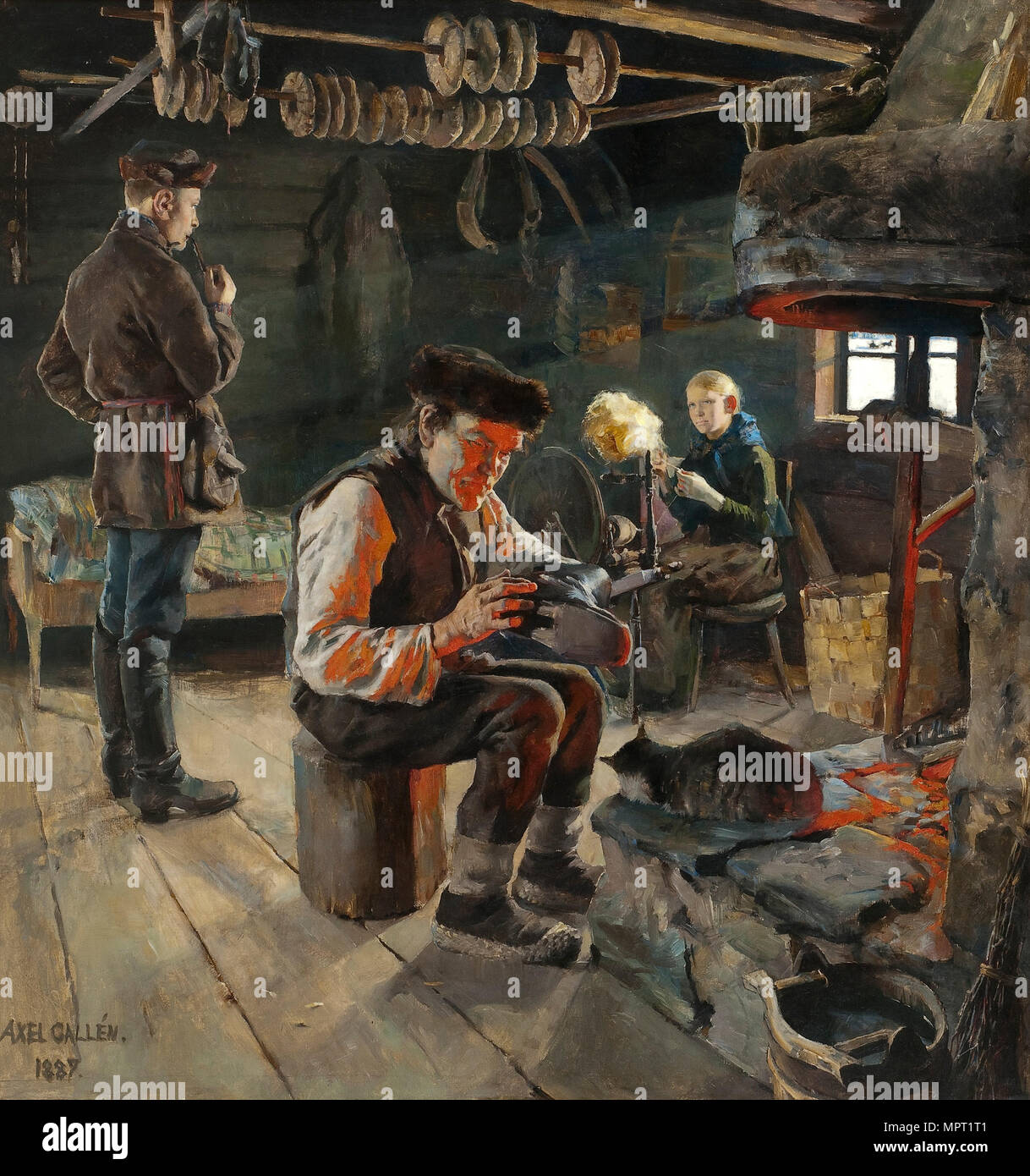 Die rustikale Leben, 1887. Stockfoto