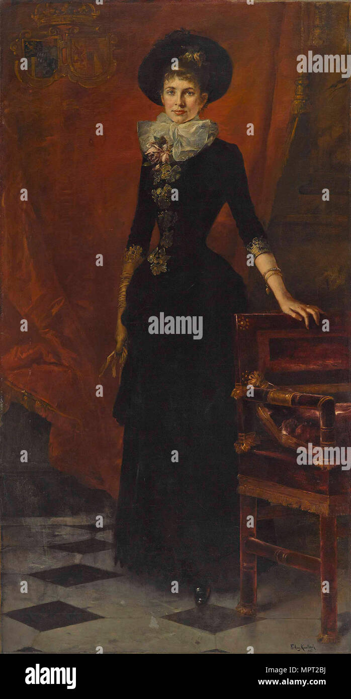 Erzherzogin Gisela von Österreich (1856-1932), Prinzessin von Bayern, 1885. Stockfoto Erzherzogin Gisela von Österreich (1856-1932), Prinzessin von Bayern, 1885. Stockfoto