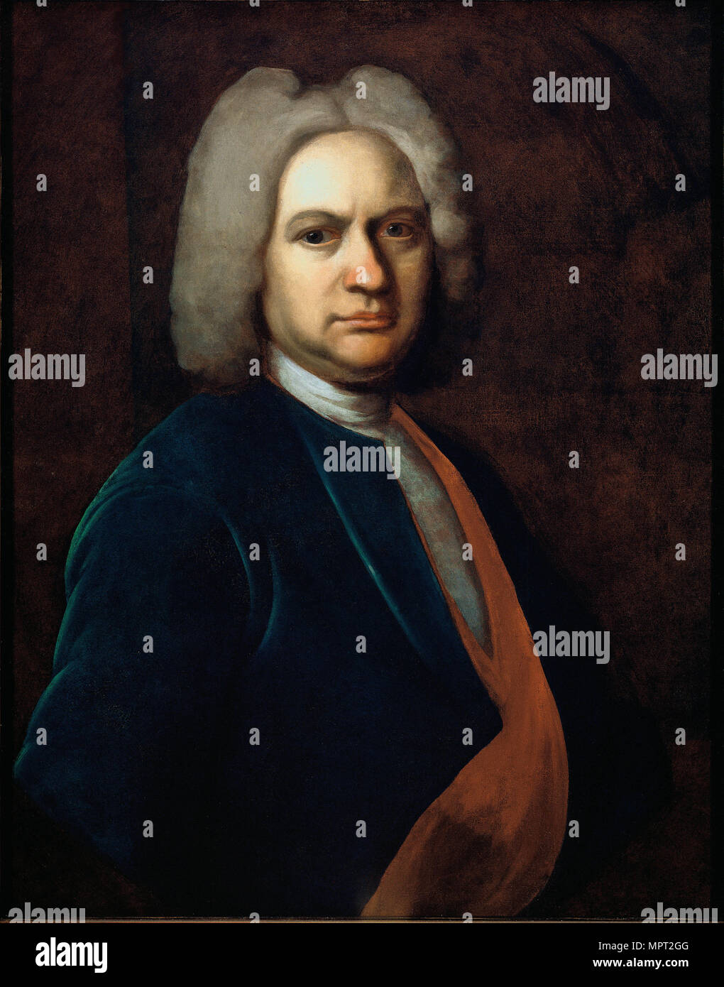 Porträt von Johann Sebastian Bach, 1720. Stockfoto