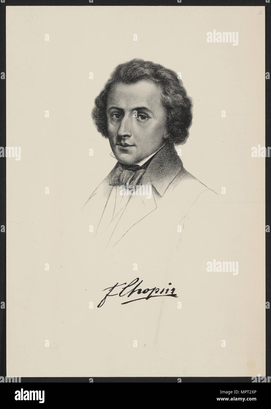 Portrait von Frédéric Chopin (1810 - 1849). Stockfoto