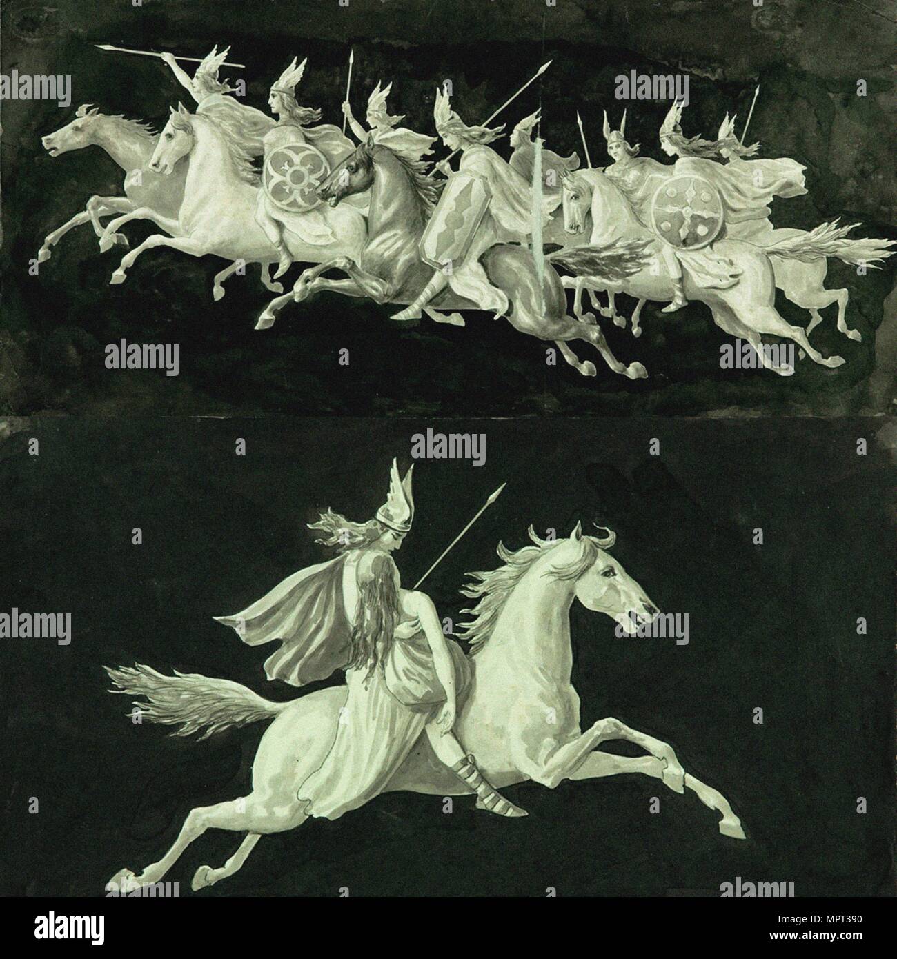 Die Walküren (Valkyrien), ca 1899. Stockfoto