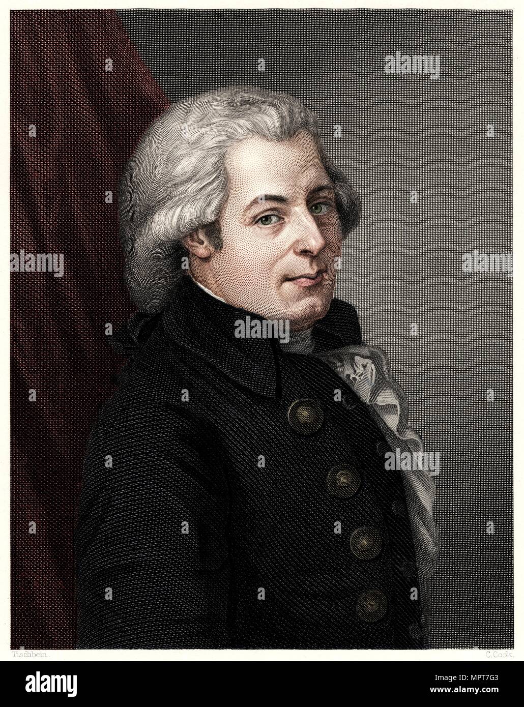 'Mozart', 19. Artist: C Kochen. Stockfoto