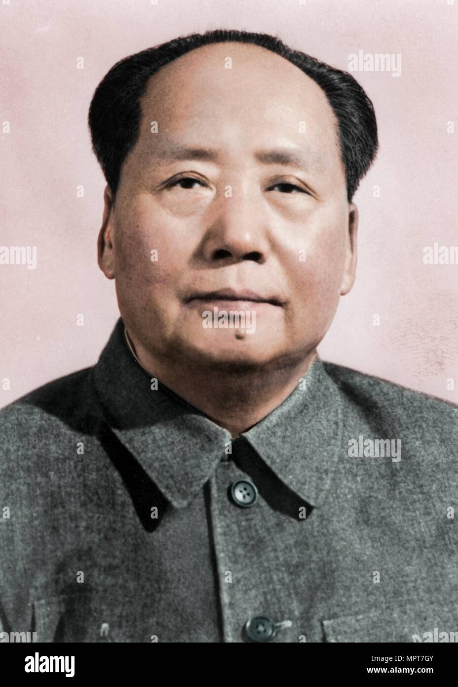 Mao Zedong, Chinesische Kommunistische Revolutionäre und Führer, c 1950 s (?). Artist: Unbekannt. Stockfoto