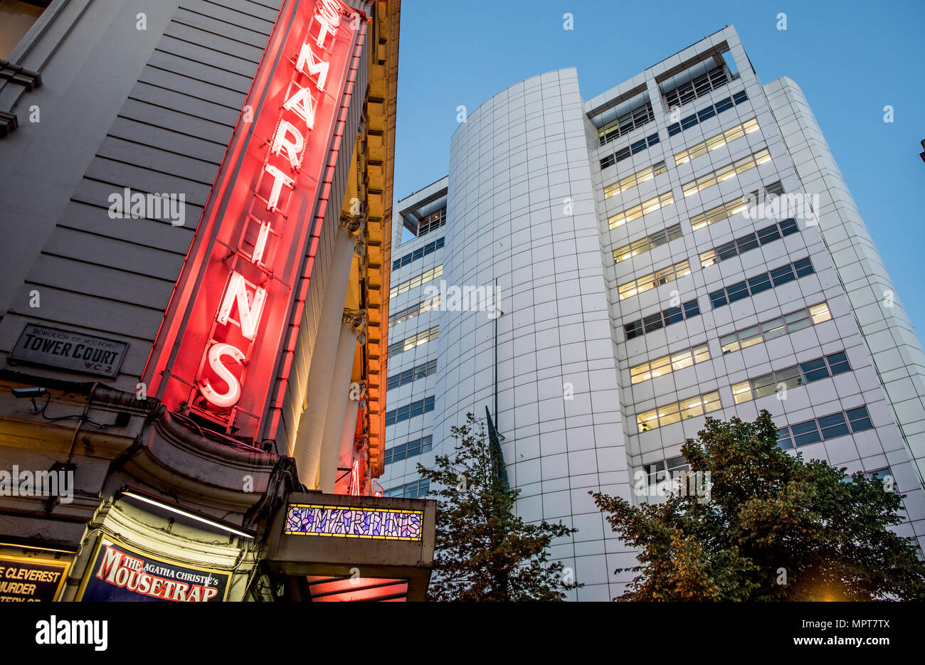 Die Mausefalle in der Nacht St. Martins Theatre London UK Stockfoto