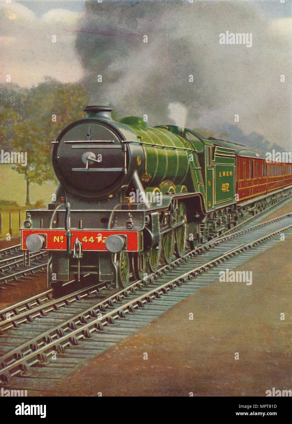 "The Flying Scotsman, Hadley Wood, L.N.E.R.', 1926. Artist: Unbekannt. Stockfoto