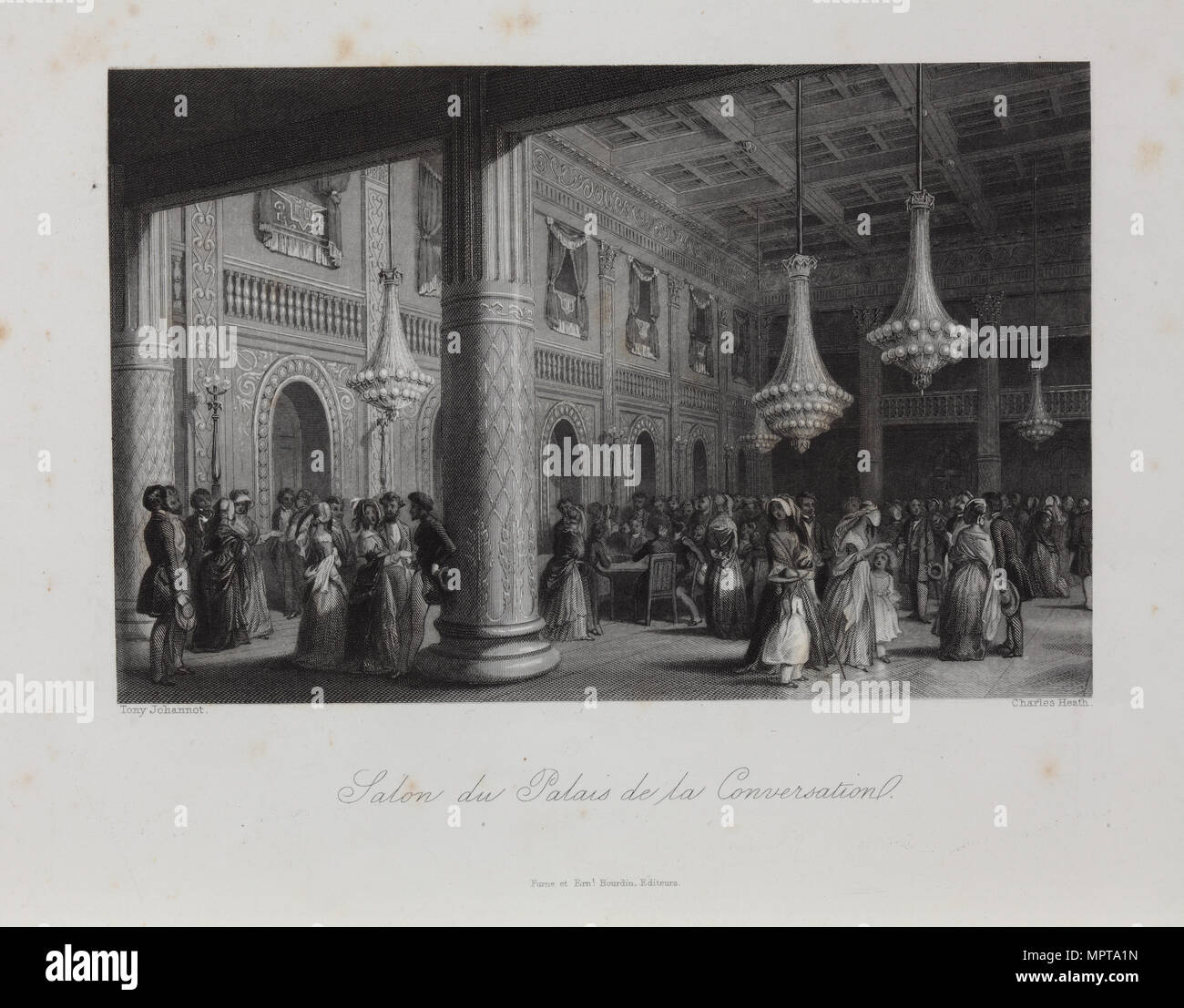 Das Casino im Kurhaus in Baden-Baden, 1840. Stockfoto