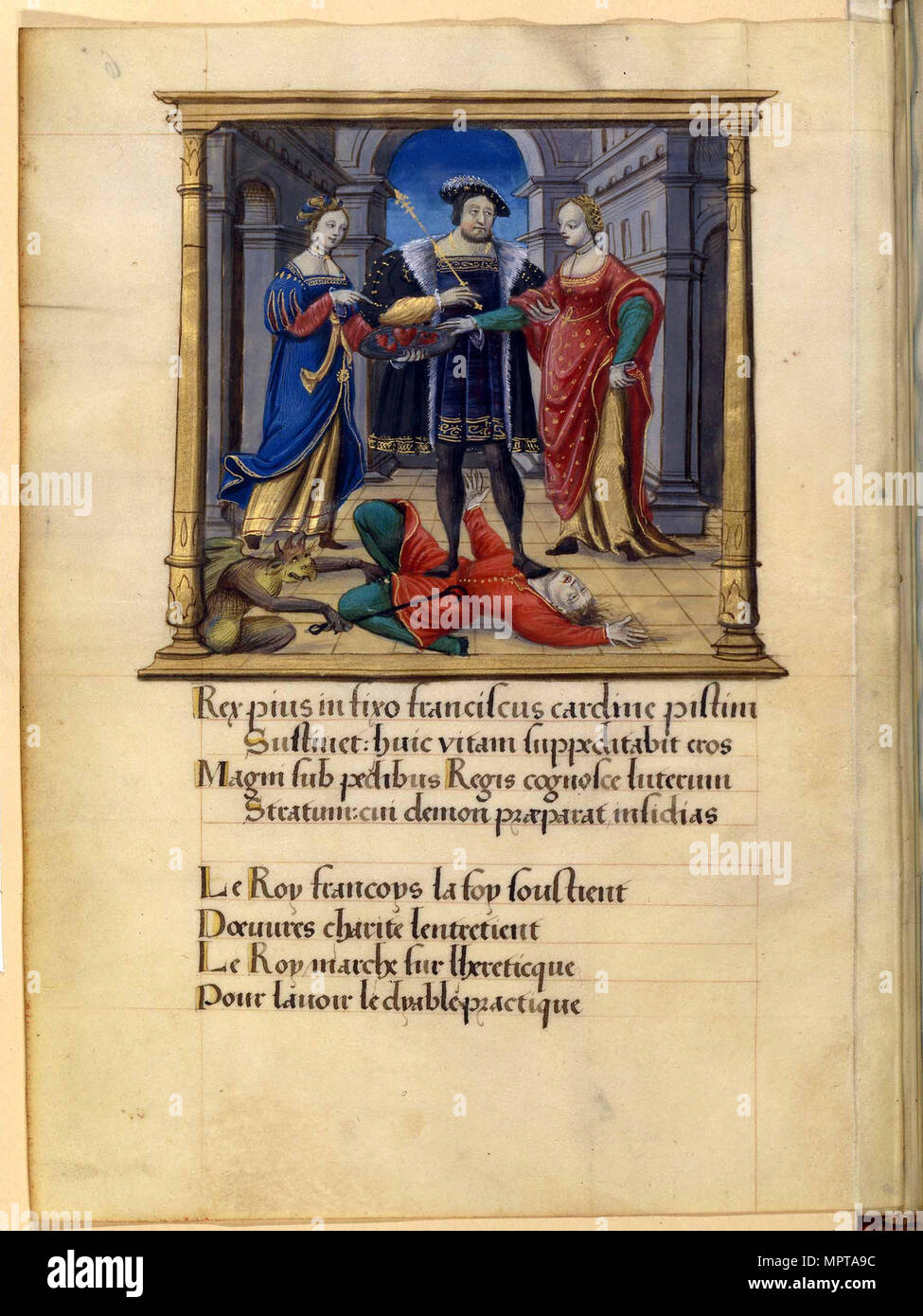 Der König die Niederschlagung der Ketzerei, ca 1531. Stockfoto
