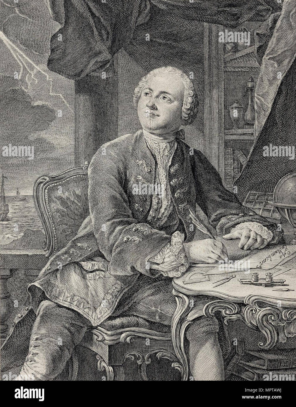 Portrait von Michail Wassiljewitsch Lomonossow (17111765