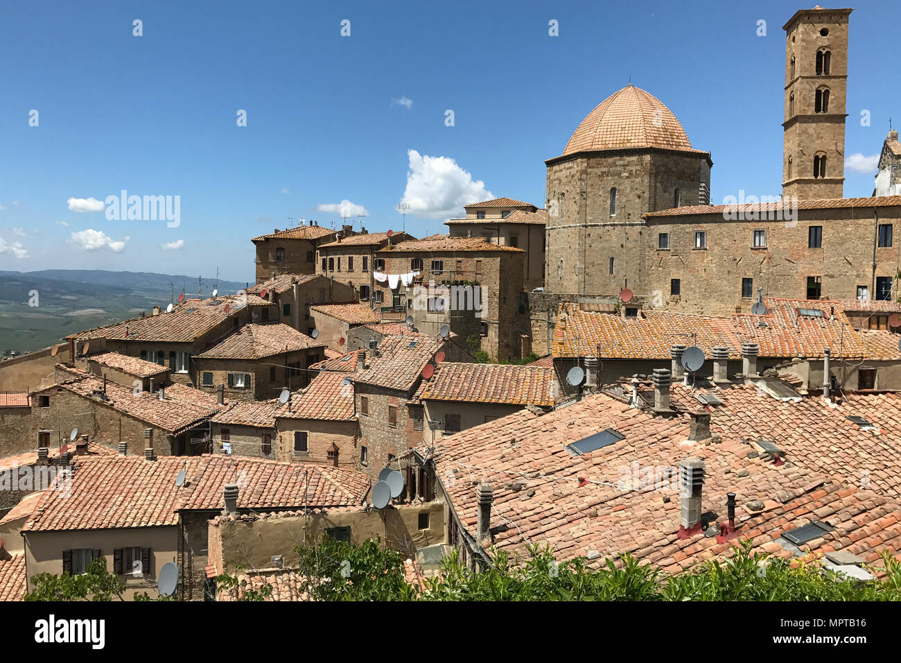 Altstadt, Volterra, Toskana, Italien Stockfoto