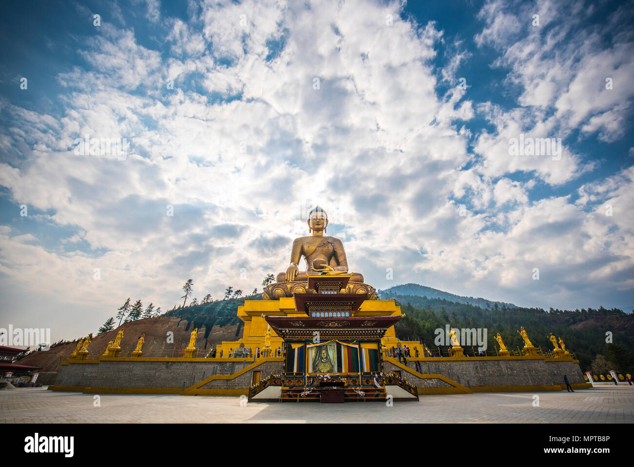 Buddha Statue Dordenma, Große Buddha Statue Buddha Point Thimphu, Kuenselphodrang, Buddha Point Thimphu Thimphu, Bezirk Stockfoto