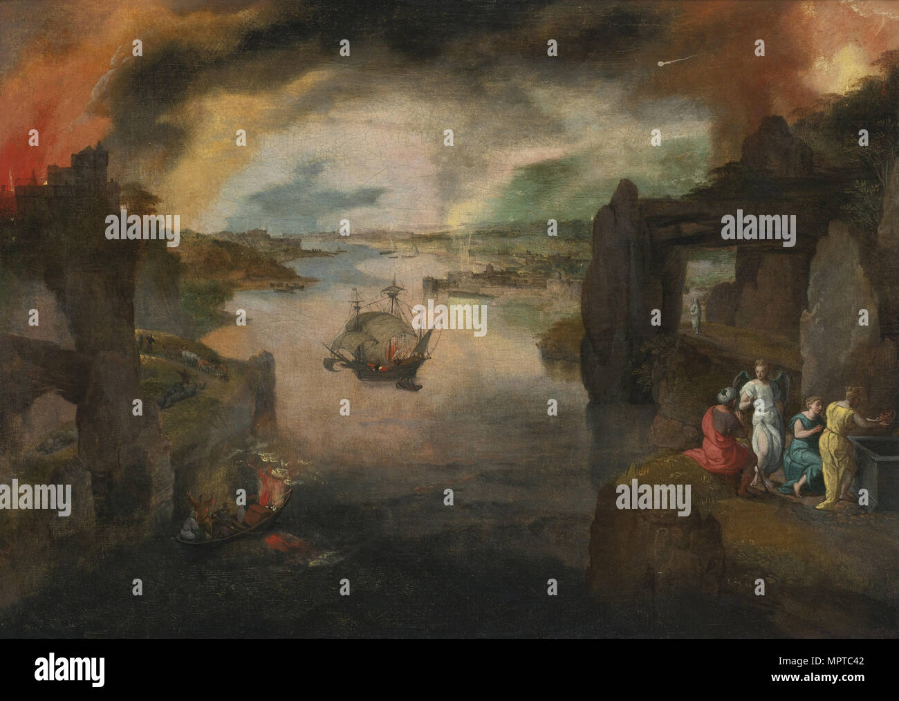 Sodom und Gomorra. Stockfoto