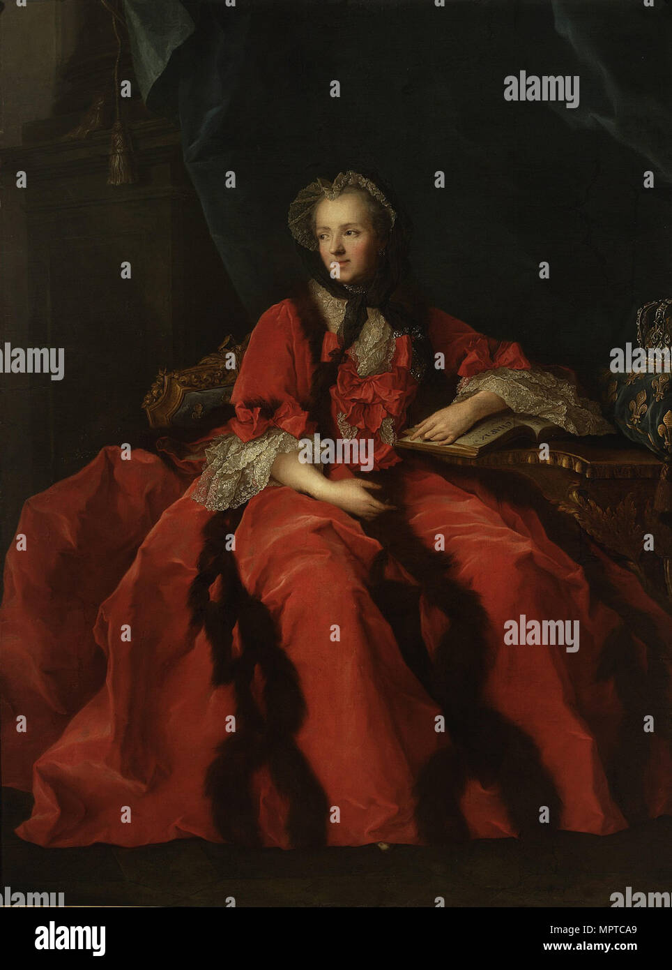 Portrait von Marie Leszczynska, Königin von Frankreich (1703-1768). Stockfoto