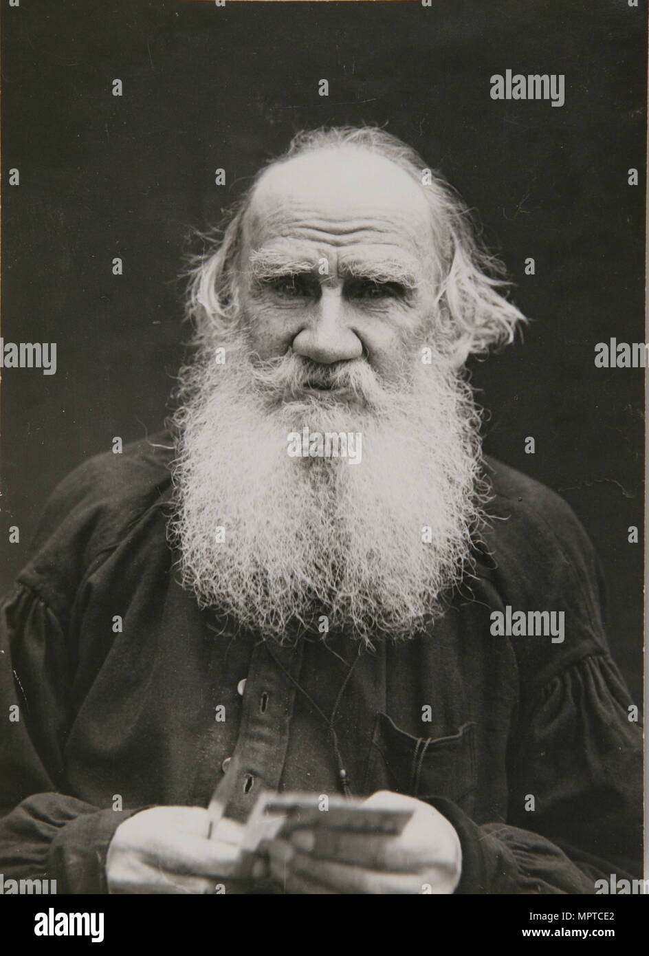 Porträt des Autors zählen Lew Nikolajewitsch Tolstoi (1828-1910). Stockfoto