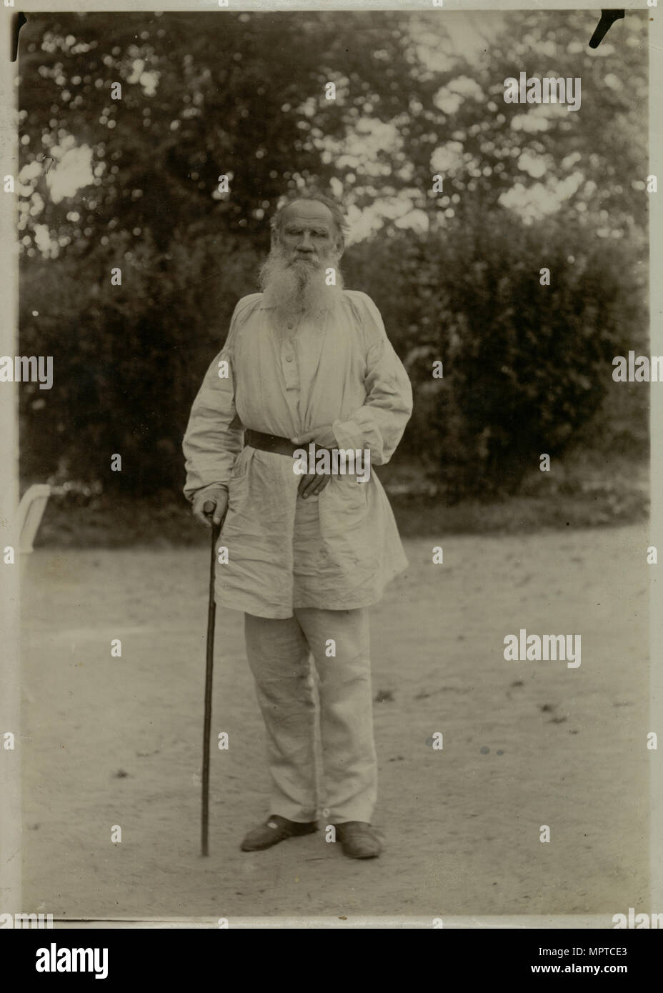 Porträt des Autors zählen Lew Nikolajewitsch Tolstoi (1828-1910). Stockfoto