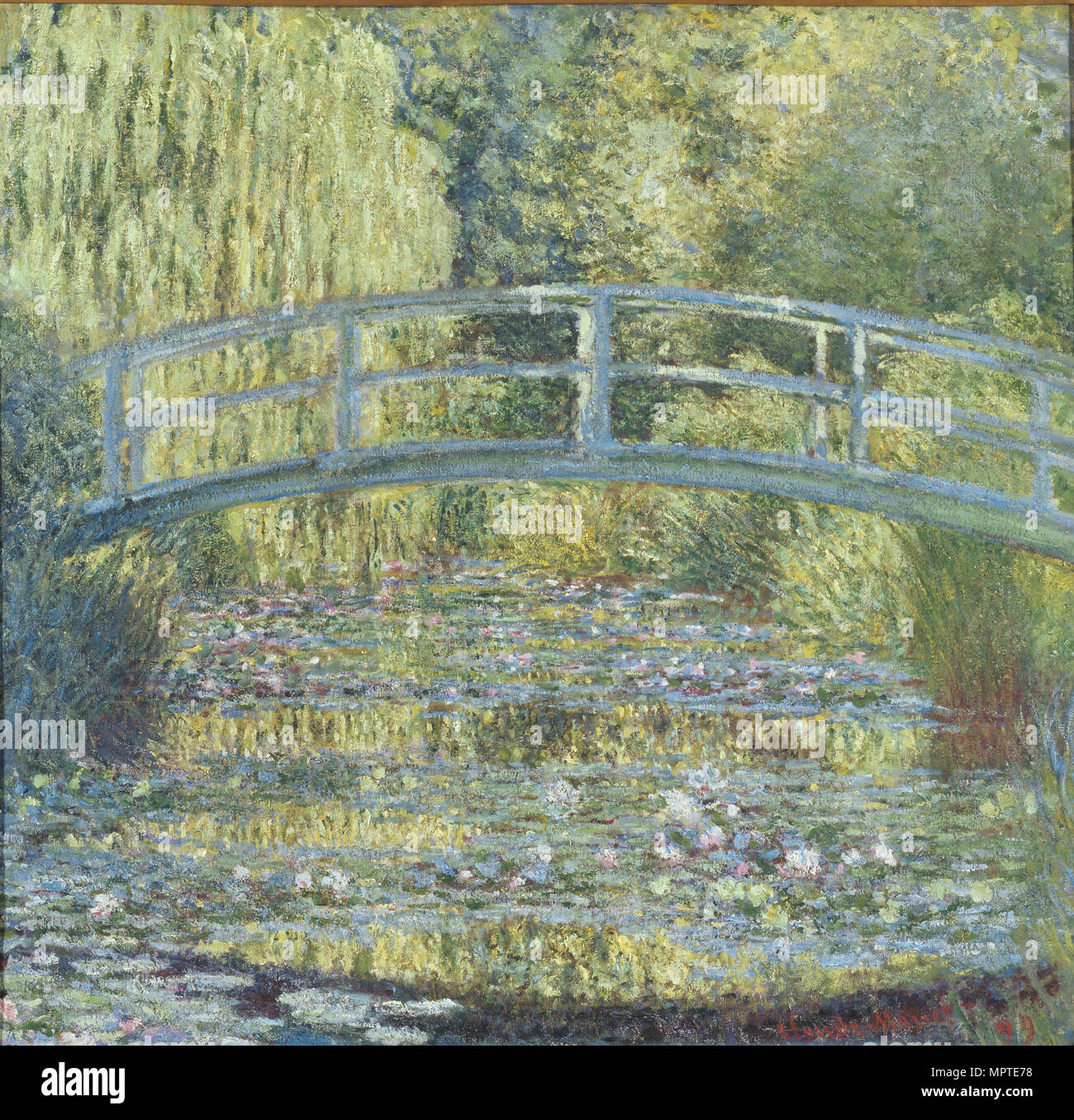 Seerose Teich, grüne Harmonie (le bassin aux Nymphéas, Harmonie verte), 1899. Stockfoto