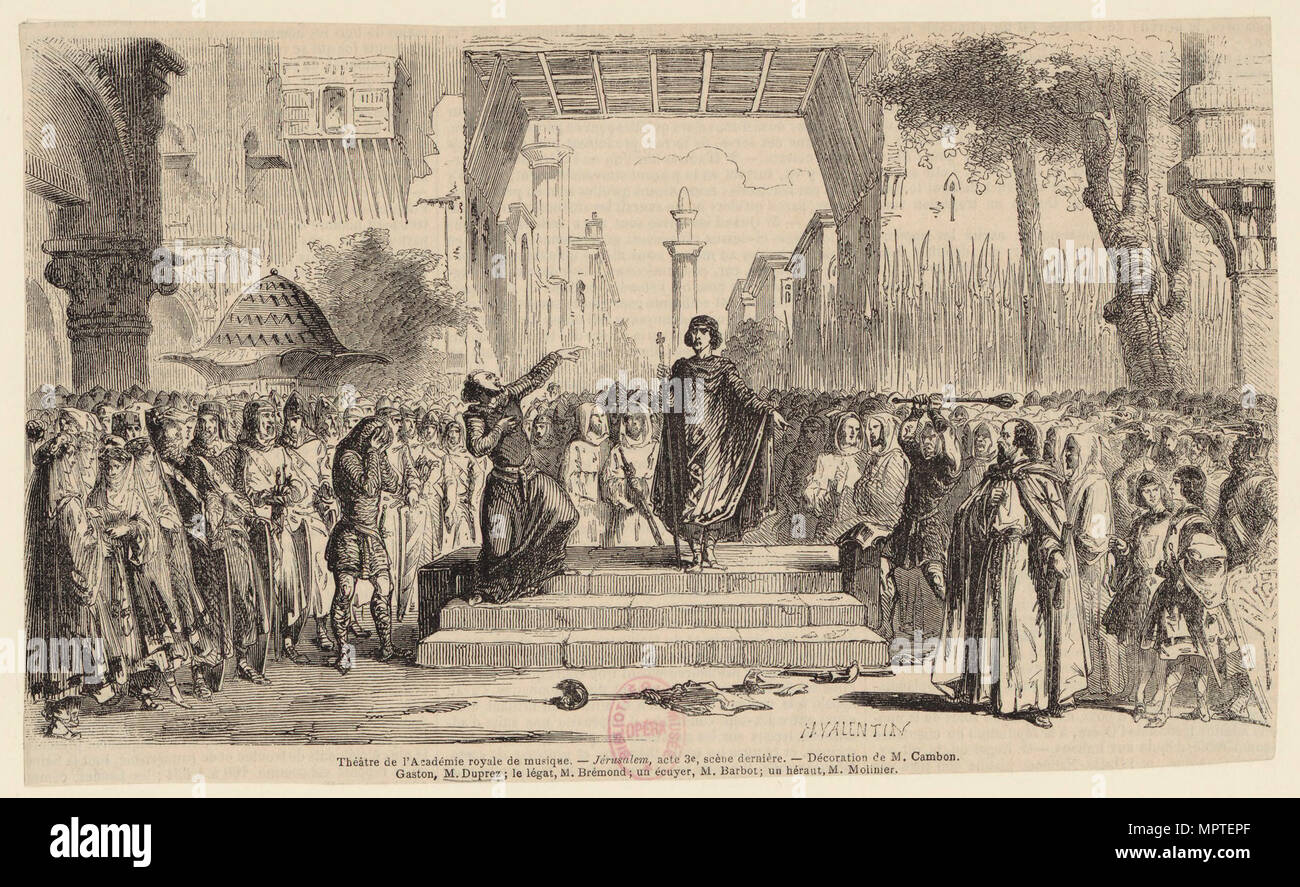 Jérusalem Oper von Giuseppe Verdi am 26. November 1847 von der Pariser Oper in der Salle Le Peletier ( Stockfoto