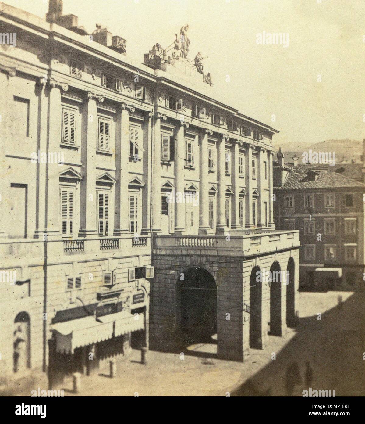 Teatro Grande, Triest, C. 1890. Stockfoto