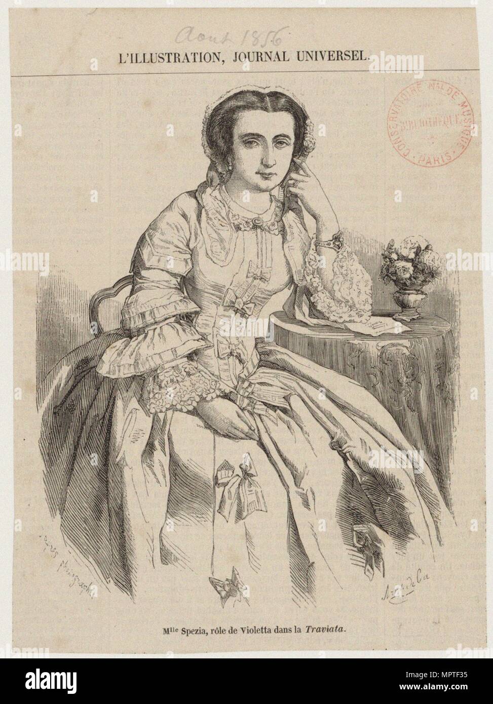 Maria Spezia 1828 1907 Als Violetta In La Traviata Oper Von