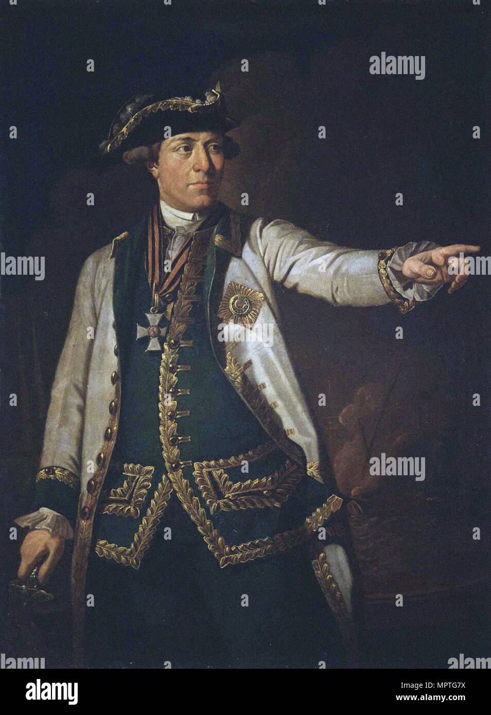 Portrait von Admiral Samuel Greig (1736-1788), 1773. Stockfoto
