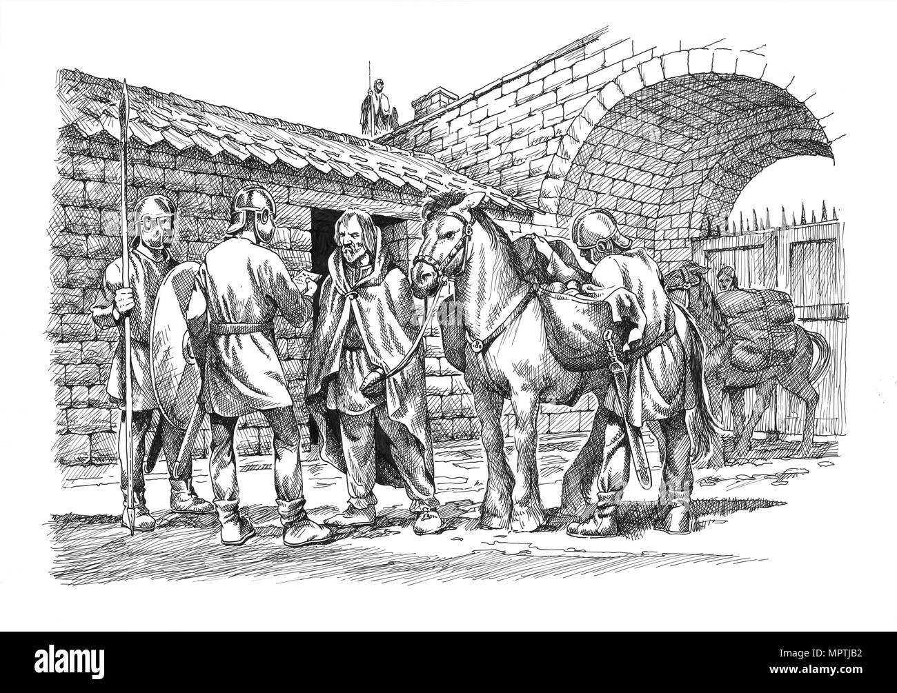 Hadrian's Wall, Northumberland, c 1985 - c 2000. Artist: Philip Corke. Stockfoto