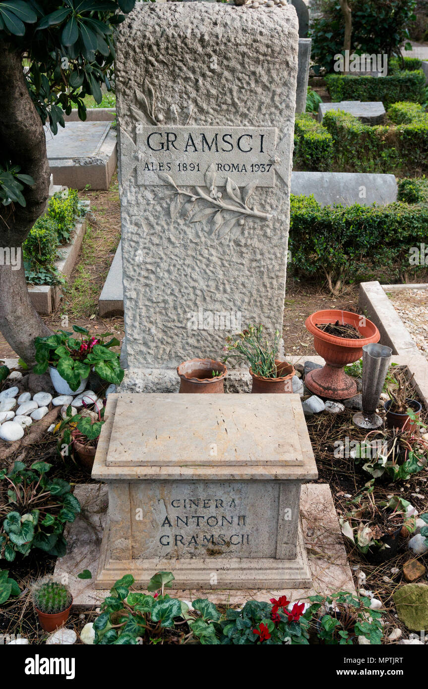 Antonio Gramsci Grab - Rom Stockfoto