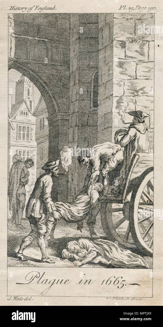 "Pest im Jahre 1665', c 18. Jahrhundert (?). Künstler: William Sherlock. Stockfoto
