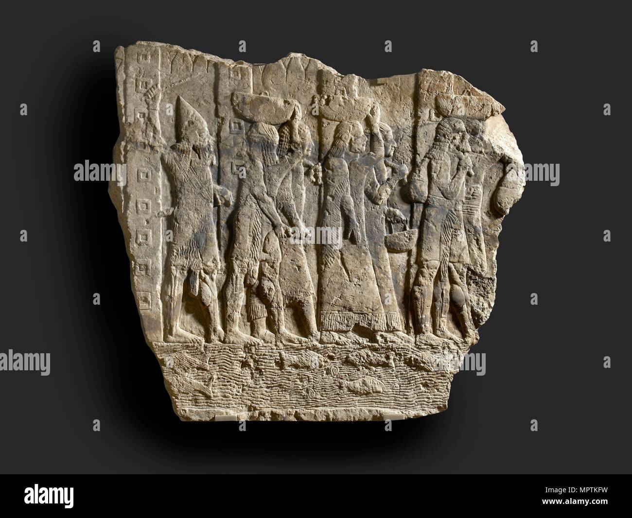 Relief, Fragment, c 9. Jahrhundert v. Chr.. Artist: Unbekannt. Stockfoto
