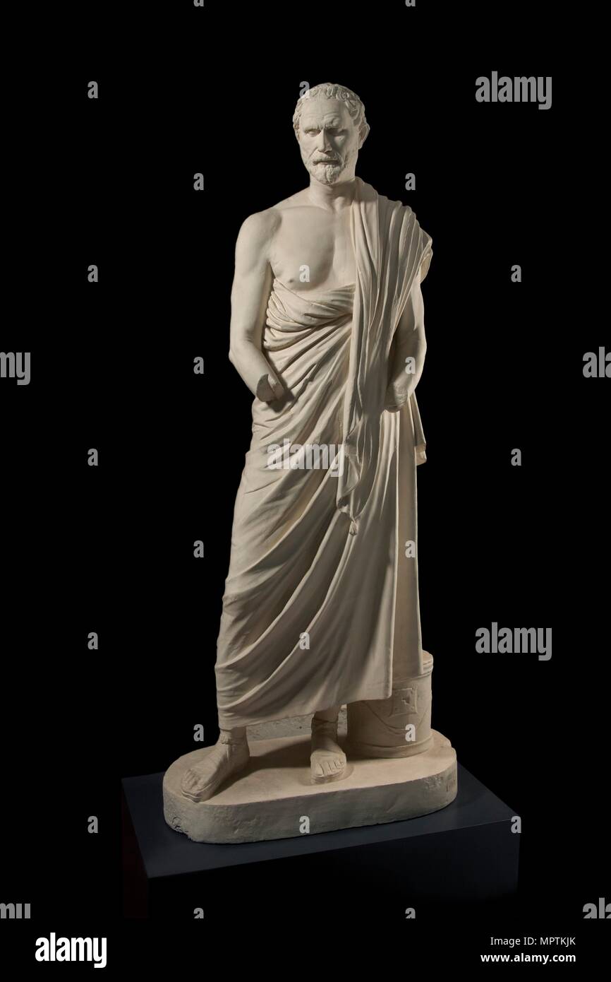 Portrait Statue von Demosthenes, 1st-2nd Century AD. Artist: Unbekannt. Stockfoto