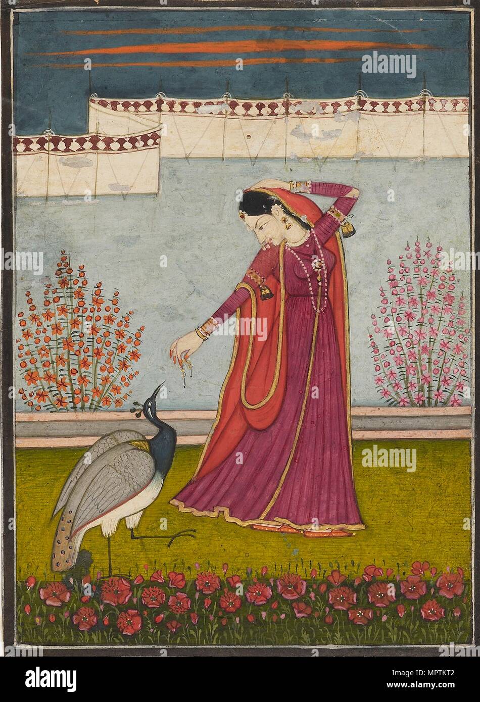 Mor Priya, c 1800. Artist: Mola Ram. Stockfoto