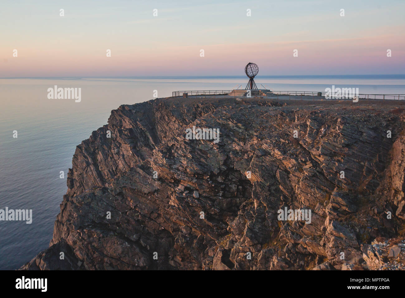 Anzeigen von Nordkapp, Nordkap, Norwegen, der nördlichste Punkt von norwegischen Festland und ...