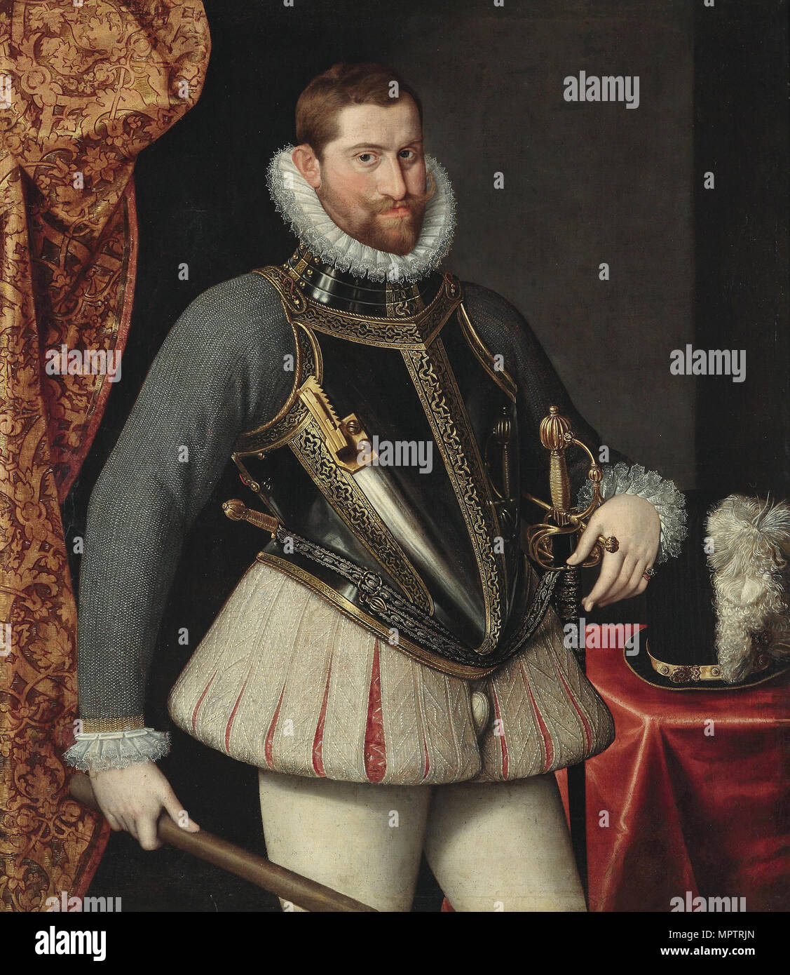 Portrait von Rudolf II. von Österreich (1552-1612), Kaiser des Heiligen Römischen Reiches. Stockfoto