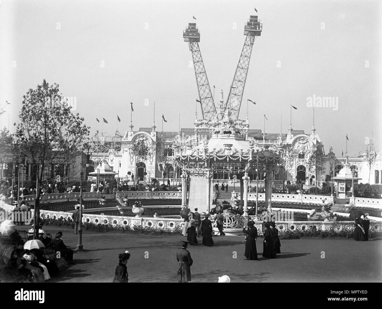 Französisch-Ausstellung, Weiße Stadt, Hammersmith, London, 1908. Artist: Unbekannt. Stockfoto