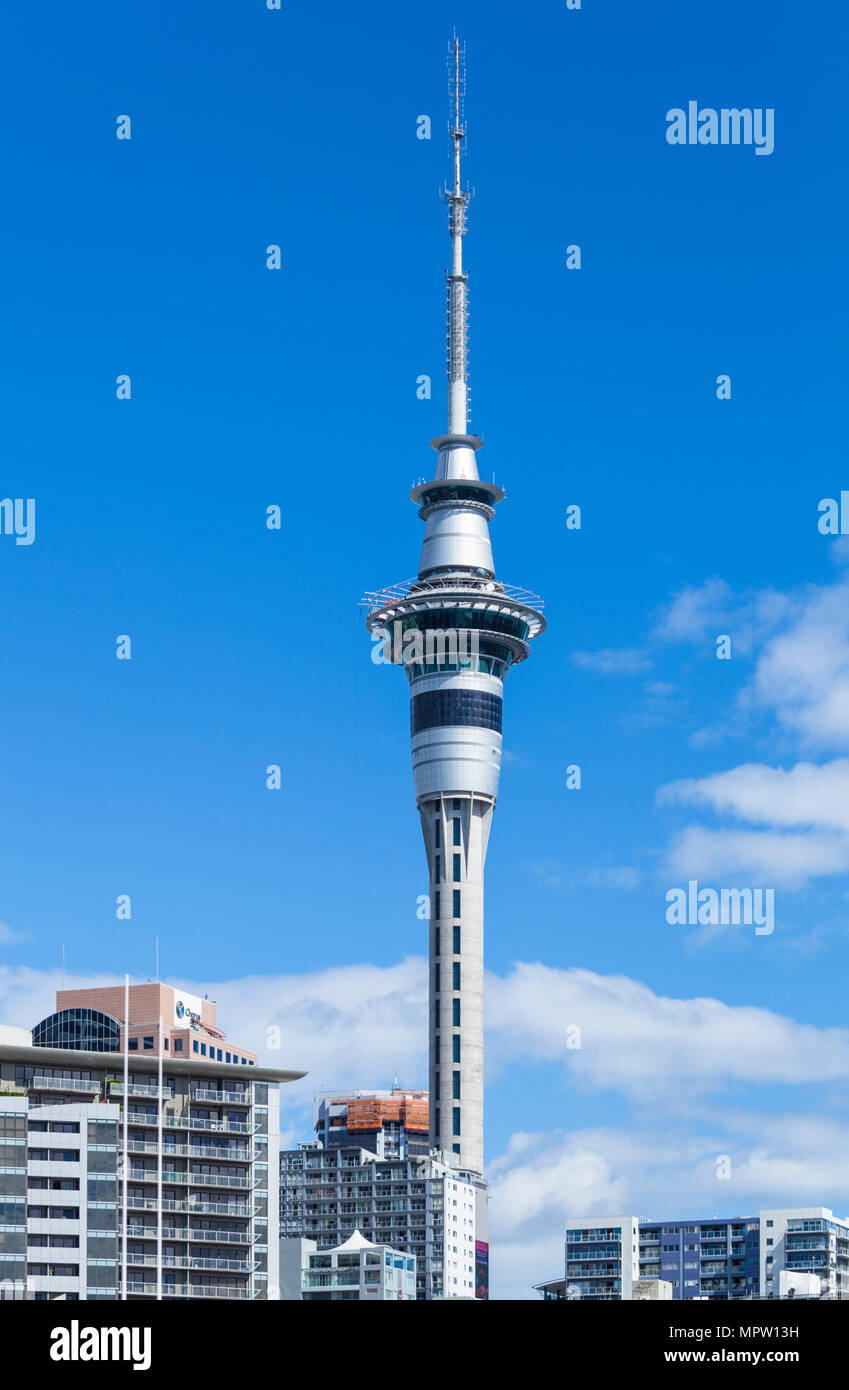 Die neue Sky Neuseeland Auckland New Zealand North Island Auckland Tower in der Nähe von Auckland Sky Tower Auckland Neuseeland Ozeanien Stockfoto