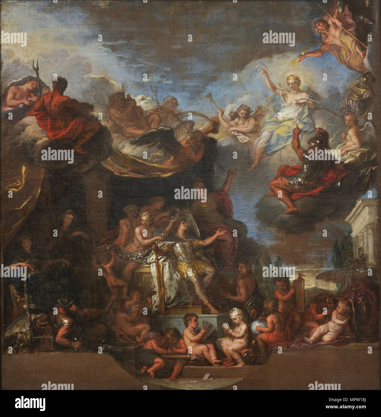 Der König regiert, indem er sich, 1661, ca 1681-1682. Stockfoto