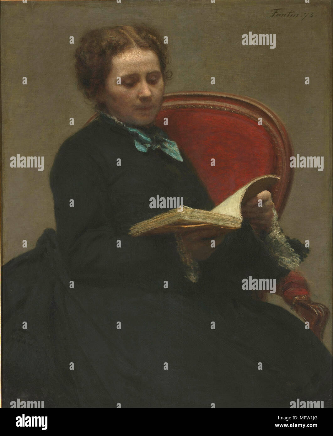 Portrait von Victoria Dubourg, 1873. Stockfoto