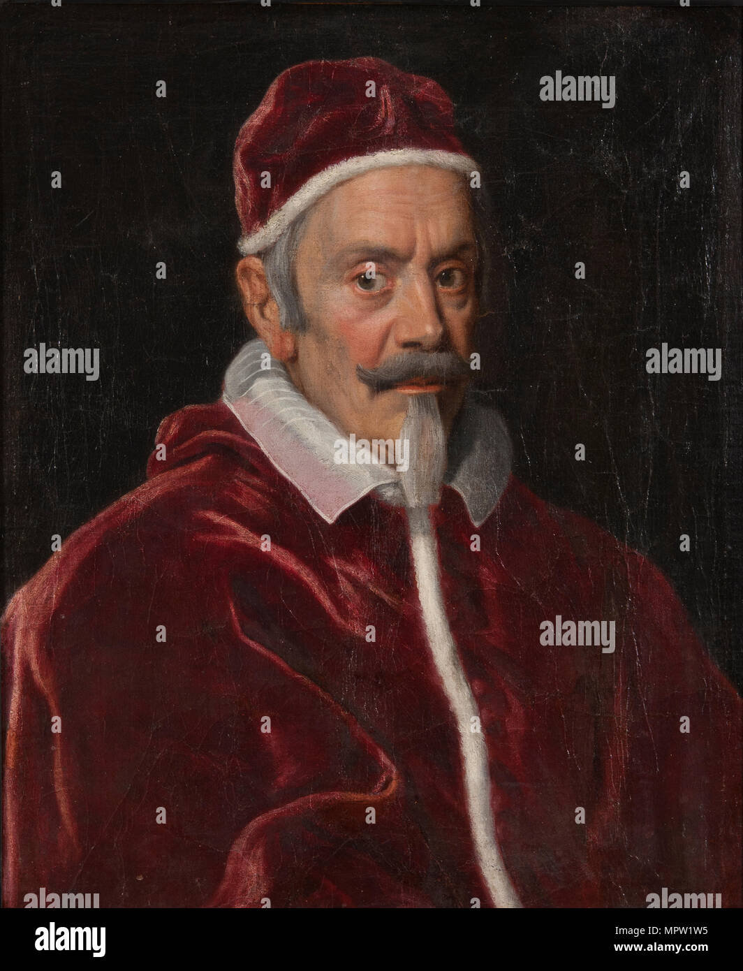 Porträt des Papstes Alexander VII (1599-1667). Stockfoto