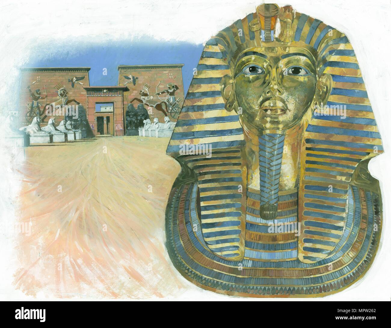 Das alte Ägypten, 1990er Jahre. Artist: Ivan Lapper. Stockfoto