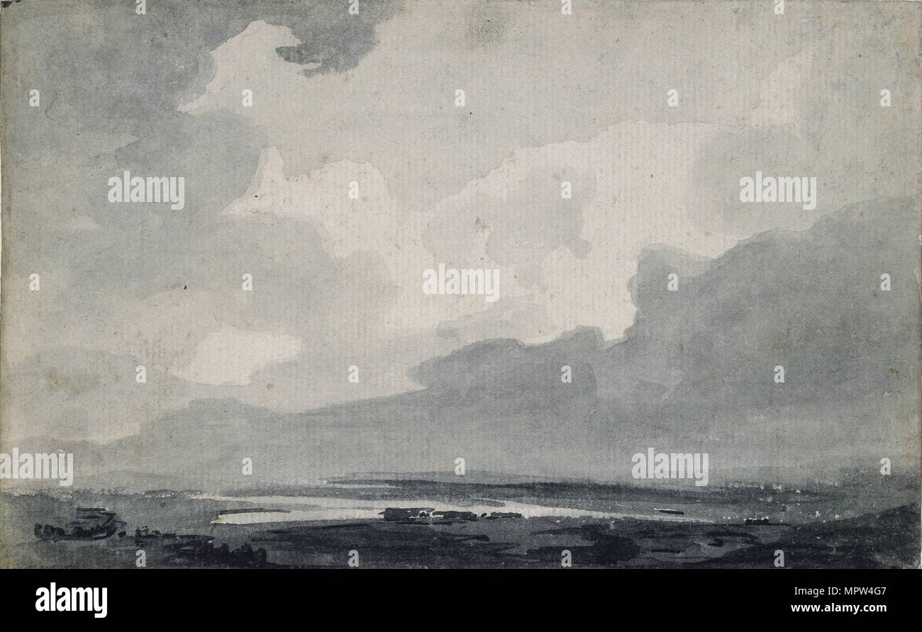 Moorland, c 1800. Artist: Thomas Girtin. Stockfoto