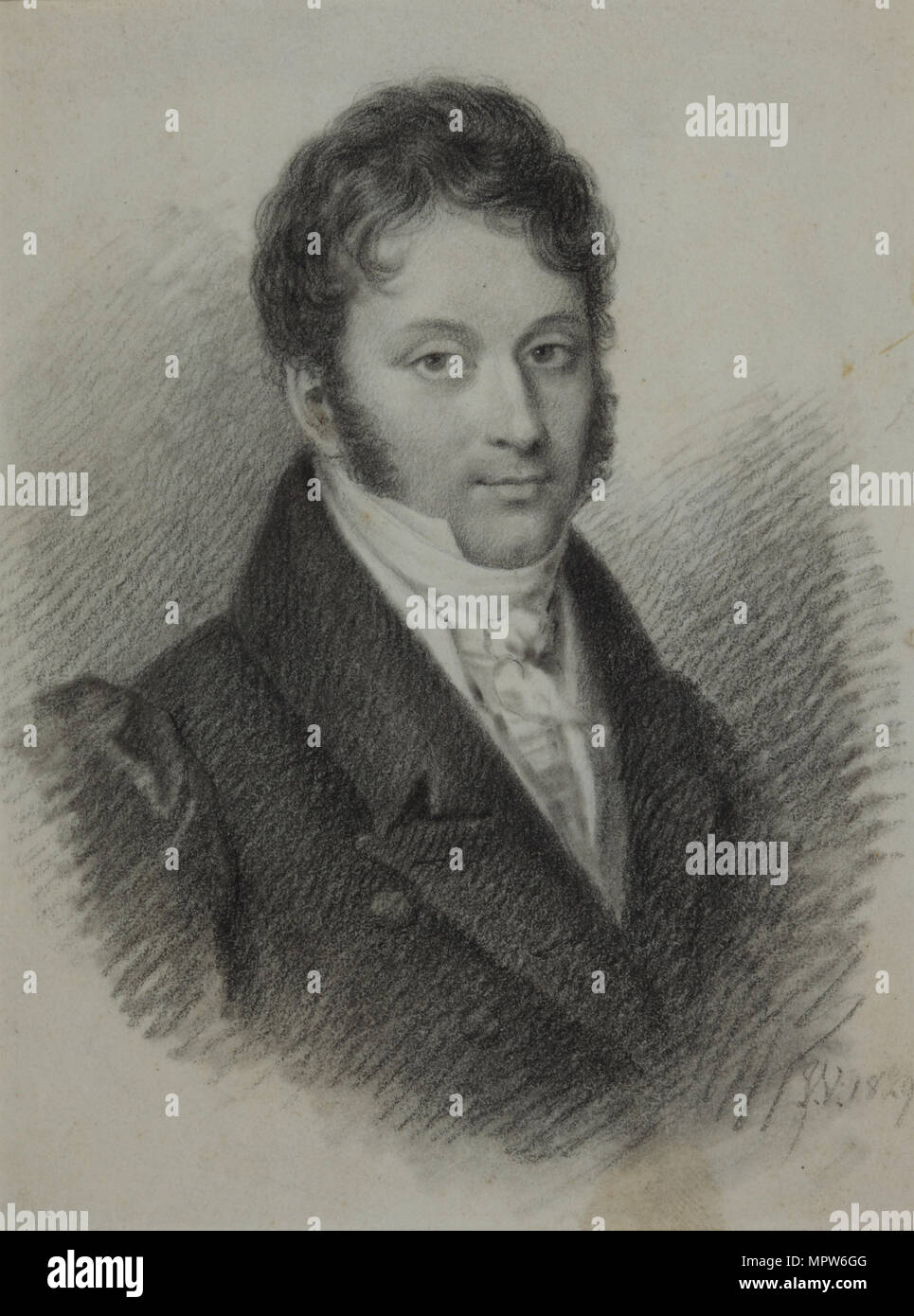 Porträt des Grafen Michail Yuryevich Vilyegorsky (1788-1856), 1829. Stockfoto