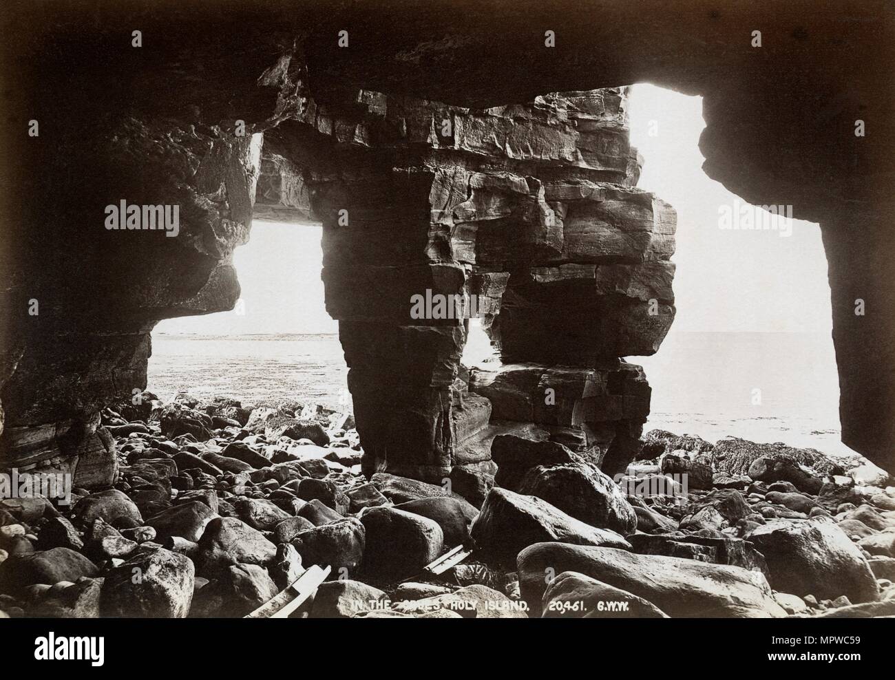 Holy Island, Northumberland, 1890-1910. Künstler: George Washington Wilson und Unternehmen. Stockfoto