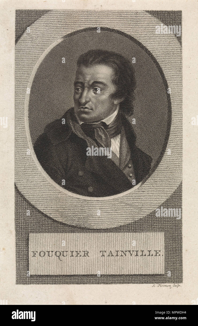 Antoine Quentin Fouquier-Tinville (1746-1795), 1805. Stockfoto