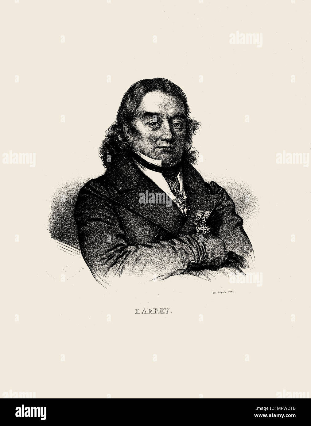 Baron Dominique Jean Larrey (1766-1842). Stockfoto