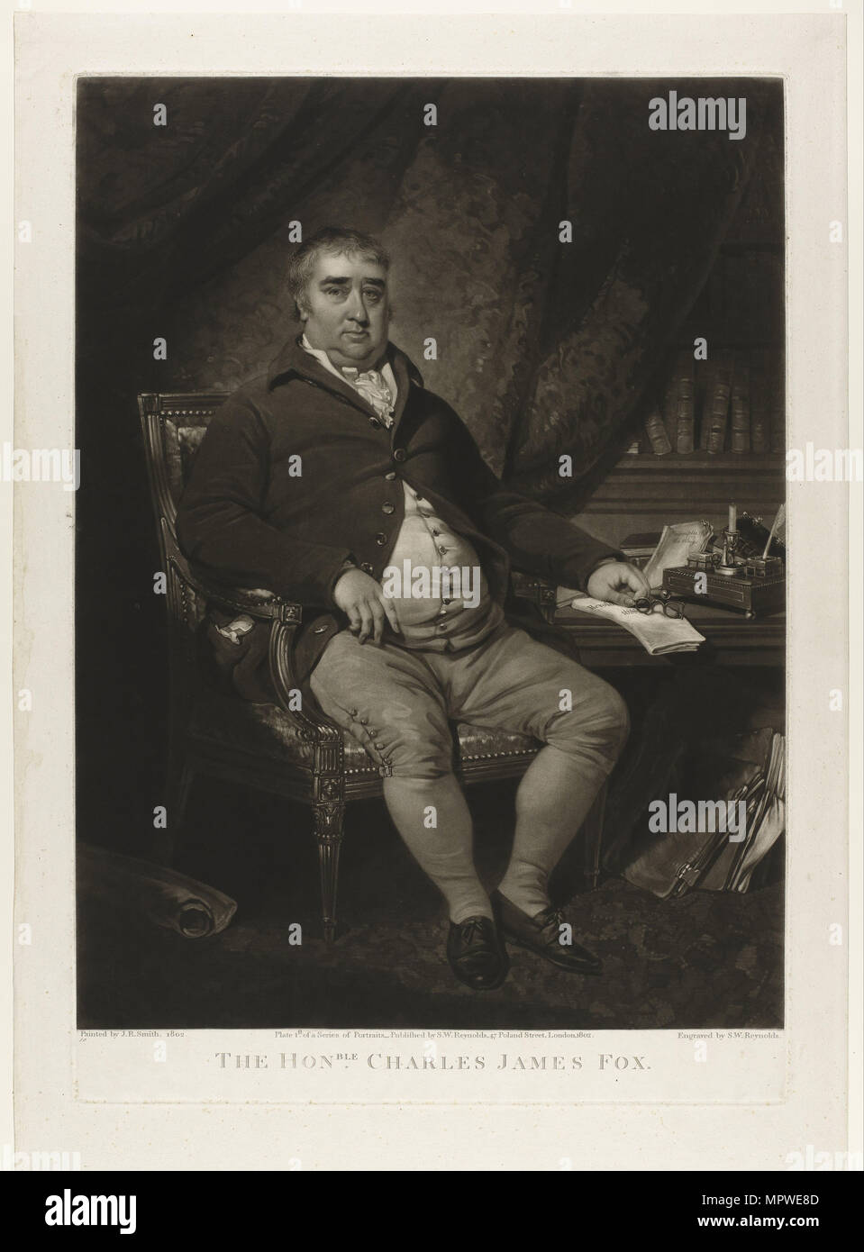 Charles James Fox (1749-1806). Stockfoto